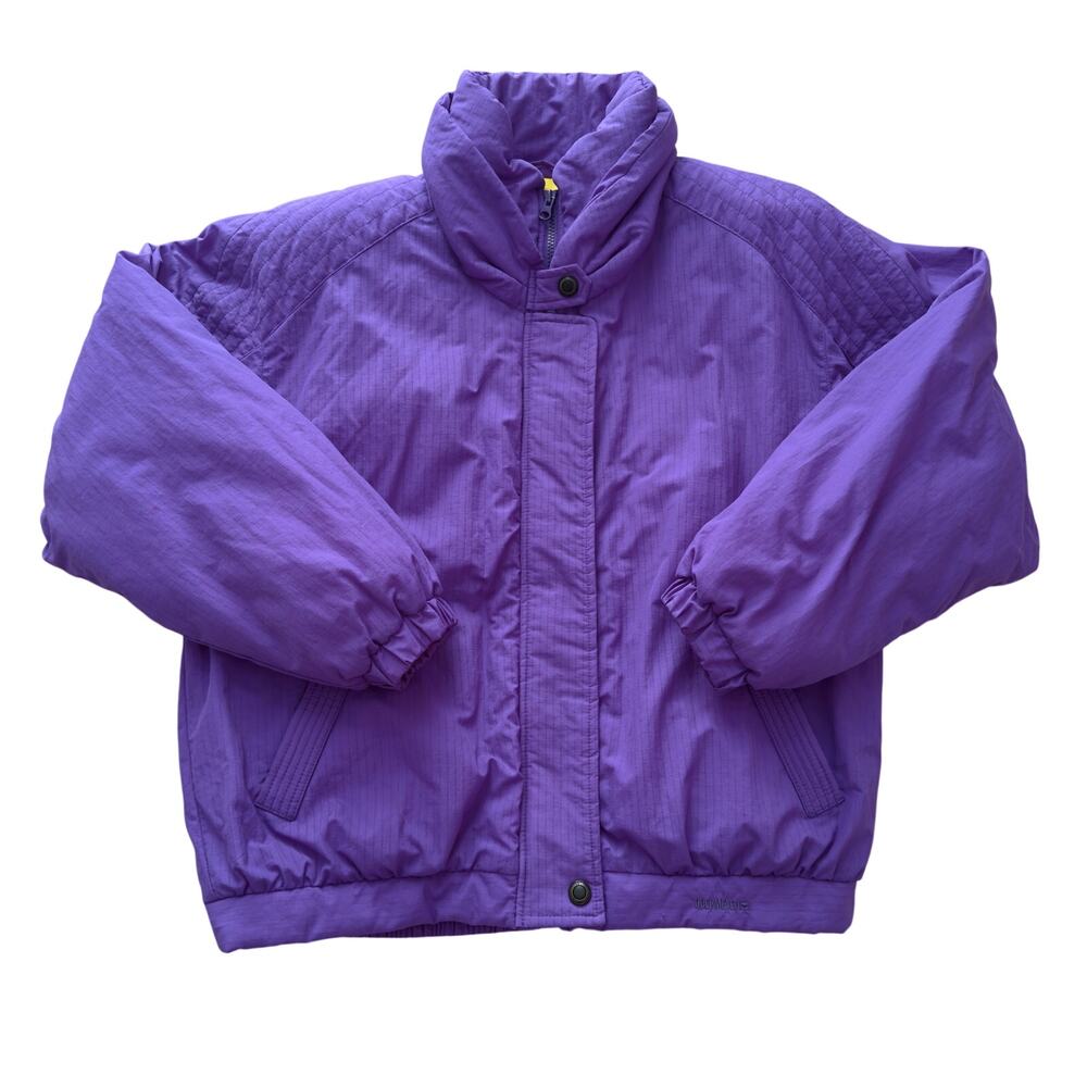 Vintage 90s Obermeyer Purple Ski Jacket Women’s 12 Retro Insulated Puffer